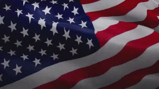 Video s americkou vlajkou. Spojené státy americké mávají pozadím video gradientu. Mávající vlajkou Spojených států amerických. USA vlajka pro Den nezávislosti, 4. červenec US American Flag Waving 1080p Full HD záznam. USA Amerika vlajky video novinky - Záběry, video
