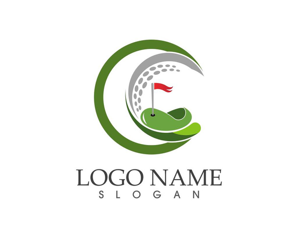Golf Symbol Logo Design Vektor Illustration - Vektor, Bild