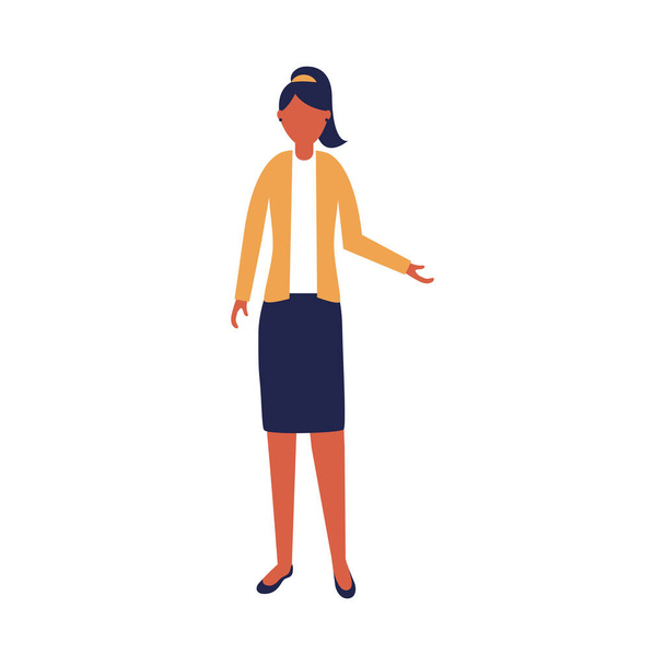Isolated businesswoman avatar vector design - ベクター画像