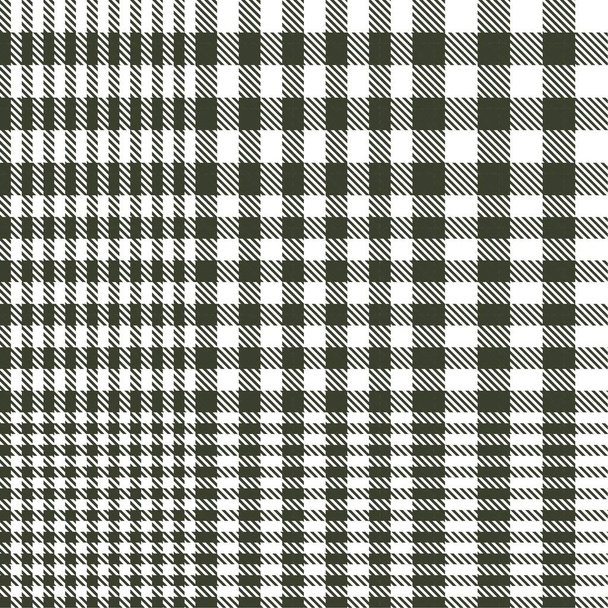 Green Glen Plaid textured seamless pattern suitable for fashion textiles and graphics - Vector, Image