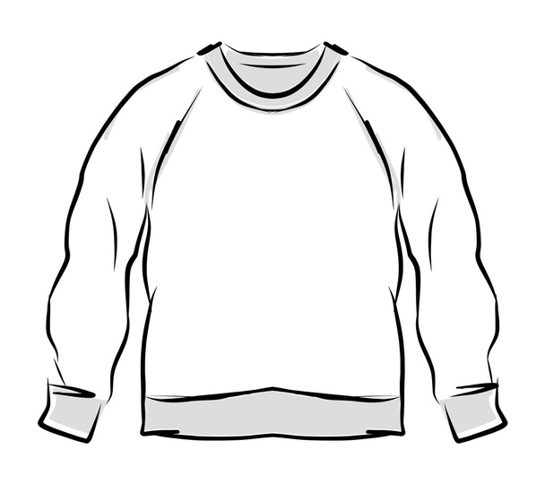 Abstract sweatshirt sketch for your design - Vektör, Görsel