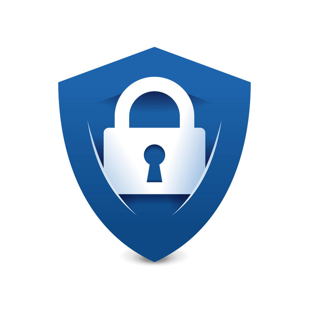 Ikona bezpieczeństwa danych - znak ochrony konta - Wektor, obraz