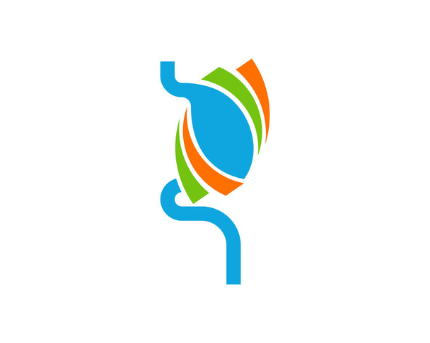 Gyomor logó vektor sablon, Kreatív gyomor logó tervezési koncepciók - Vektor, kép