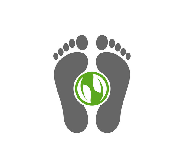 Vektorová šablona loga Nature Foot, koncepce designu loga Creative of Foot - Vektor, obrázek