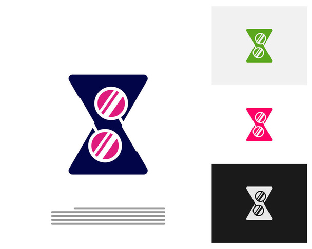 Kello Haku logo suunnittelu konsepti vektori. Ajanhallinnan logo malli. Konsepti kuvake eristetty valkoisella taustalla. Vektorisymboli. - Vektori, kuva