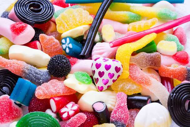 фон цукерок різних кольорів і смаків
 - Фото, зображення