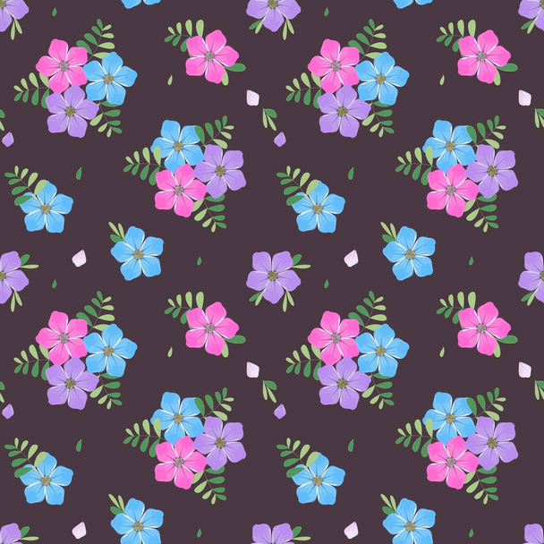 Abstract flower seamless pattern background - 写真・画像