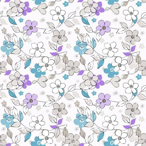 Abstract flower seamless pattern background - Foto, immagini