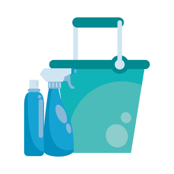 splash spray botellas desinfectantes iconos
 - Vector, Imagen