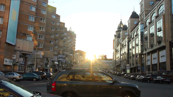 ruchu ulicznego - Materiał filmowy, wideo