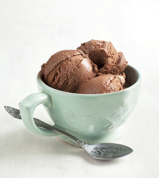 Chocolate ice cream - Fotoğraf, Görsel