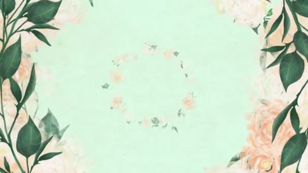 floral nature - stock video footage - template background - Footage, Video