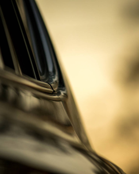 Golden haze reflection off car door   - Photo, Image