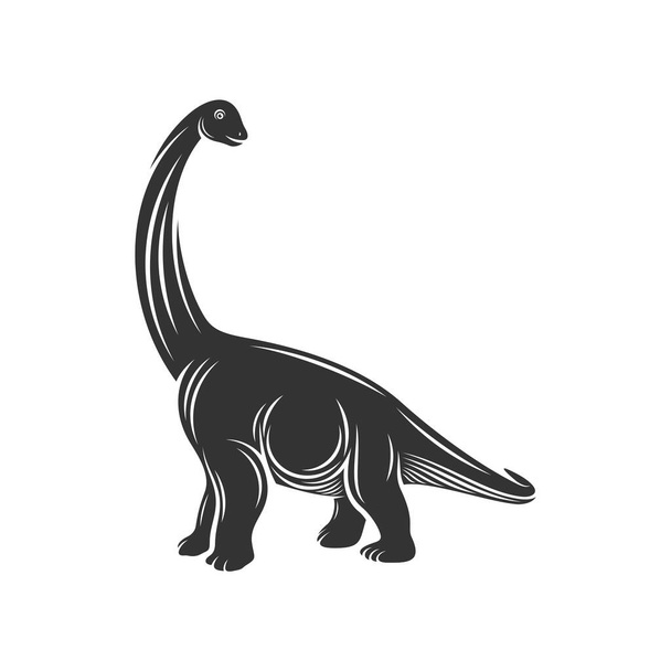 Brontosaurus logo design vector. Icon Symbol. Template Illustration - Vetor, Imagem