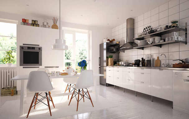 3D візуалізація кухонної кімнати
 - Фото, зображення
