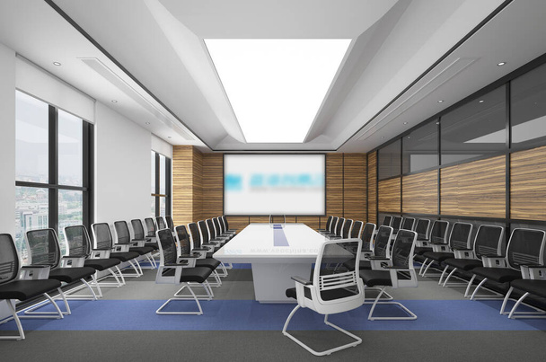 3D rendering συνεδριακή αίθουσα  - Φωτογραφία, εικόνα