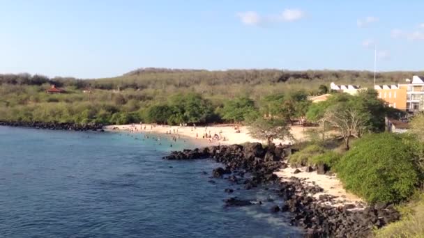 Playa mann san cristobal, Galapagos Islands, Ecuador - Footage, Video