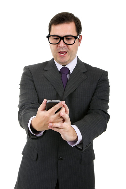 business man portrait on a white background - Фото, зображення