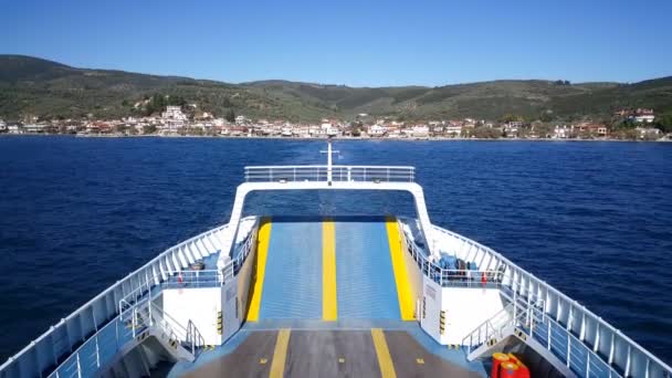 Ferry elhagyja Glyfa Görögország - Felvétel, videó