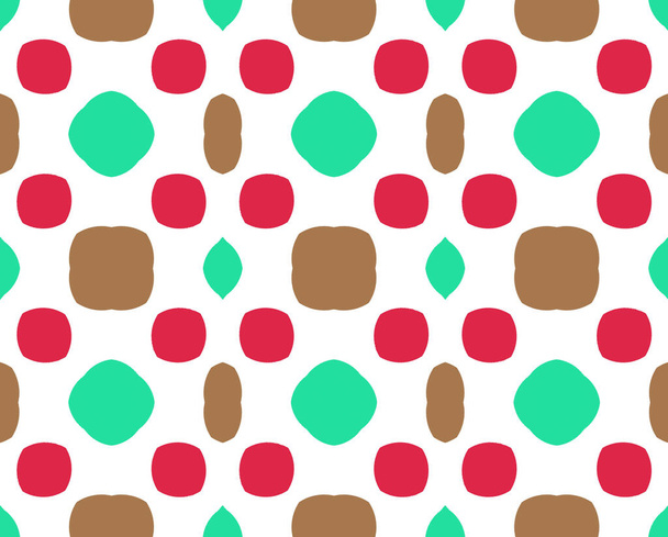 Цветной геометрический абстрактный фон красный зеленый коричневый бесшовный узор
  - Фото, изображение