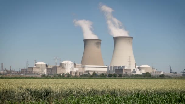 The Doel Nuclear Power Station is one of two nuclear power plants in Belgium. The plant includes 4 reactors. The site is located on the bank of the Scheldt river, near the village of Doel in the Flemish province of East Flanders, on the outskirts of the city of Antwerp. The station is operated and majority-owned by vertically-integrated French energy corporation Engie SA through its 100%-owned Belgian subsidiary Electrabel. EDF Luminus has a 10.2% stake in the two newest units. The Doel plant employs 963 workers and covers an area of 80 hectares (200 acres). The plant represents about 15% of Belgium's total electricity production capacity and 30% of the total electricity generation. Nuclear energy typically provides half of Belgium's domestically-generated electricity and is the country's lowest-cost source of power - Footage, Video