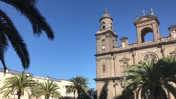 Pan from the Las Palmas Cathedral in Gran Canaria - Footage, Video