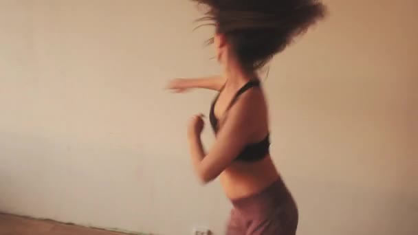 vitality dance freedom recreation energetic woman - Video, Çekim