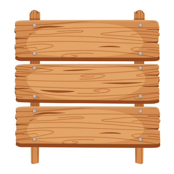 Порожній дерев'яний знак дошки ілюстрація
 - Вектор, зображення
