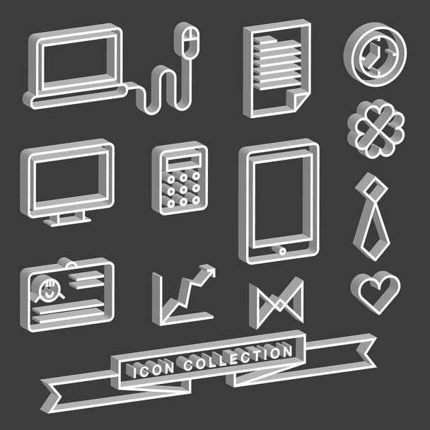 Icons of Communication technology.Web icons. Computer icons. - Vector, Image