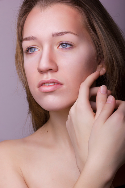 Studio beauty portrait of a beautiful young woman - Fotografie, Obrázek