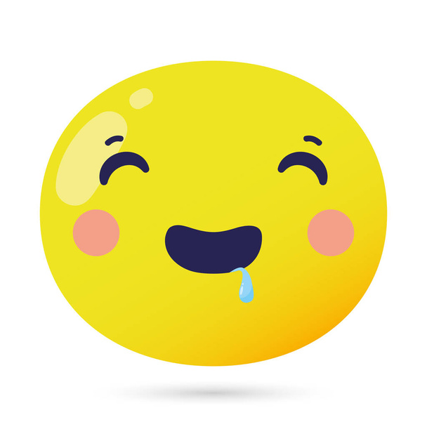 emoji gezicht dummy grappig karakter - Vector, afbeelding