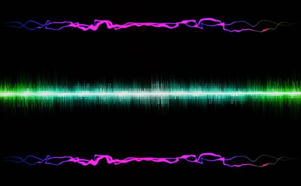 ηχητικά κύματα αφηρημένο φόντο πολύχρωμο σχεδιασμό έννοια και επικοινωνία - Φωτογραφία, εικόνα
