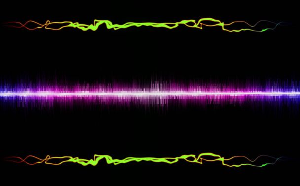geluidsgolven abstracte achtergrond kleurrijk ontwerp concept en communicatie - Foto, afbeelding