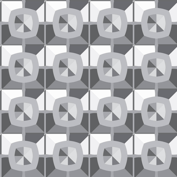 nahtlose Muster mit abstrakten geometrischen Formen - Vektor, Bild