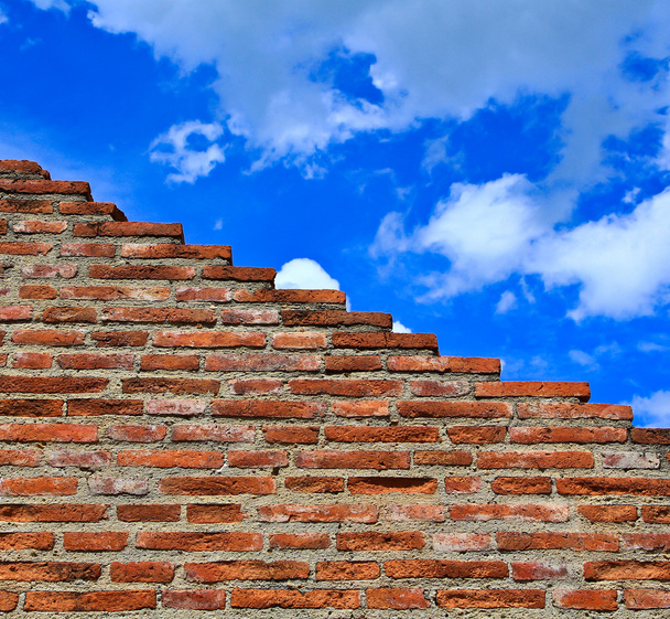 Red brick wall - Foto, imagen