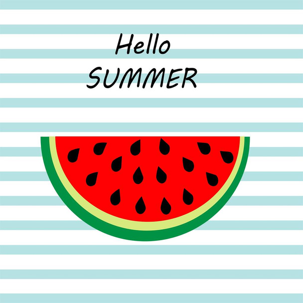 letní přání s melounem, sprcha, plakát, tisk - Fotografie, Obrázek