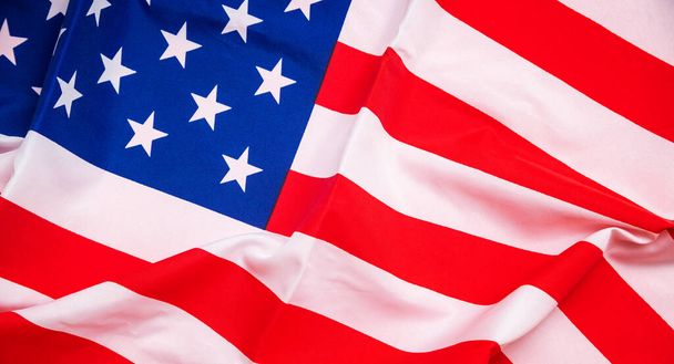 Американский флаг на День памяти, 4 июля, День труда - Фото, изображение