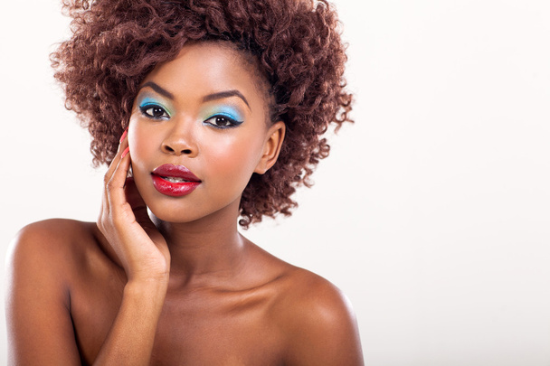 young afro american female model - Фото, изображение