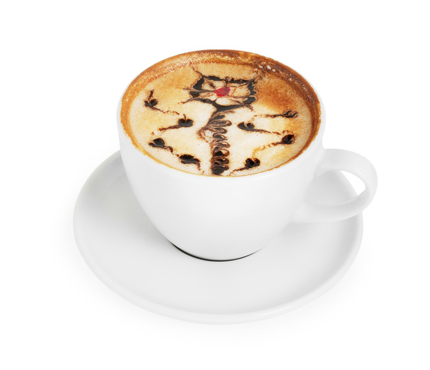 Cappuccino con latte art
 - Foto, immagini