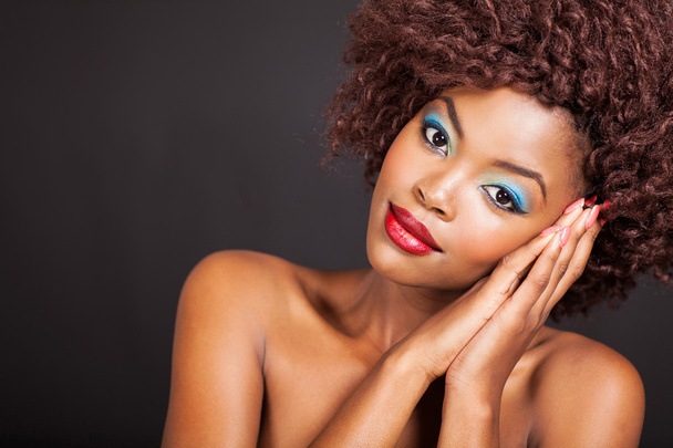 african female model with clear skin - Фото, изображение