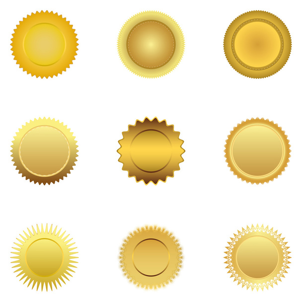 Zlatá medaile - Vektor, obrázek
