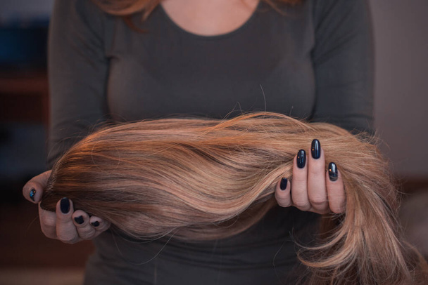 Pelucas, pelo. concepto de belleza para mujer
 - Foto, Imagen