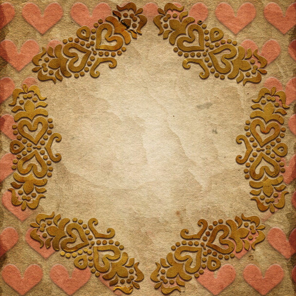 Valentine's day background with hearts - Φωτογραφία, εικόνα