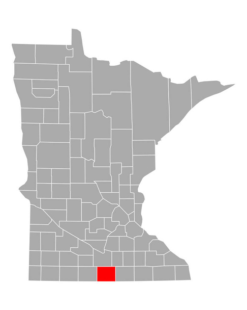 Mappa di Faribault a Minnesota - Vettoriali, immagini