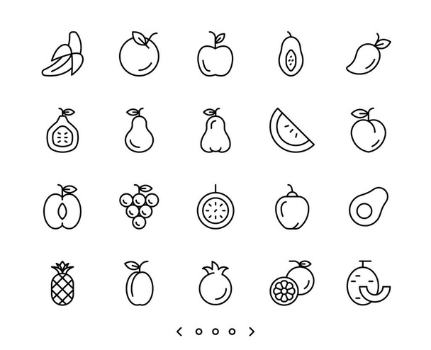 вектор иконки фруктов
 - Вектор,изображение
