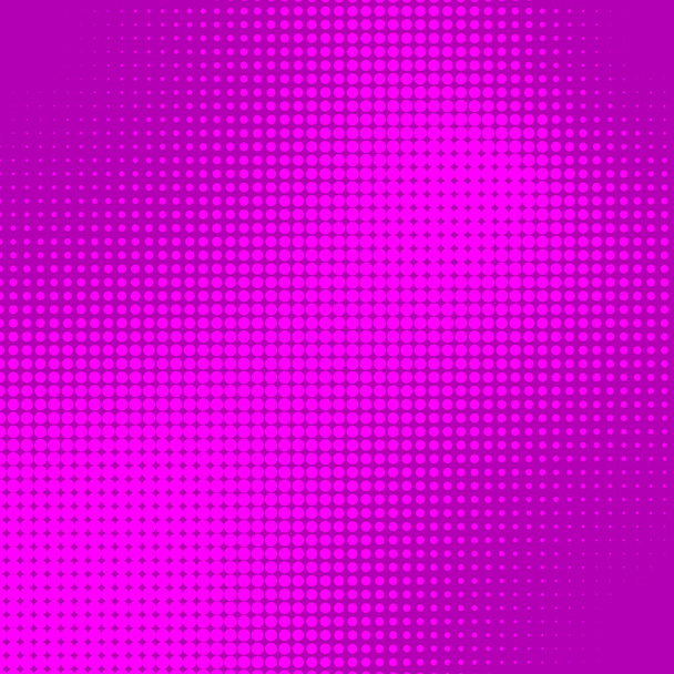 Bright pink and purple pop art retro background with halftone in comic style. Gradient pop-art template. Dots pattern design. Vector illustration. - Vector, Image