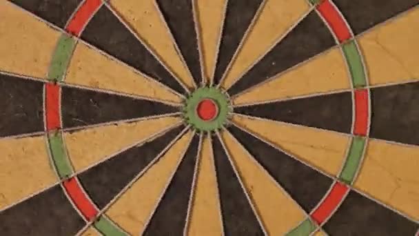 Rotating Darts board filmed in 4K. - Footage, Video