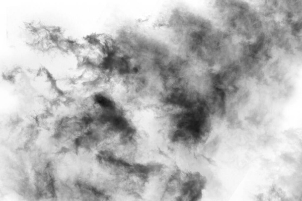 Humo texturizado, negro abstracto - Foto, Imagen
