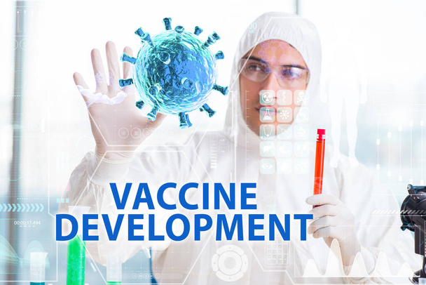 Coronavirus covid-19 vaccine development concept - Photo, Image
