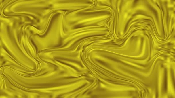αφηρημένο χρυσό υγρό φόντο, χρυσή υφή κύματα, βρόχο animation - Πλάνα, βίντεο